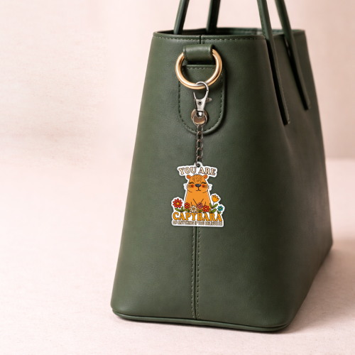 You Are Capybara Keychain – Cute Capybara Charm with Lobster Clasp