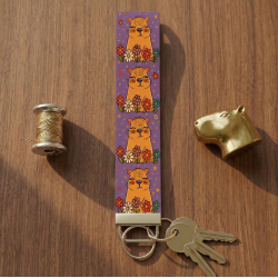 Capybara Wristlet Keychain – A Must-Have for Capybara Lovers