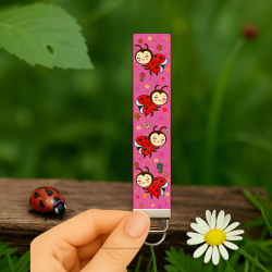 Ladybug Wristlet Keychain – A Whimsical Touch of Nature and Love Ladybug Wristlet Keychain – A Whimsical Touch of Nature and Love