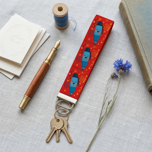 YOU HAVE PEN-TENTIAL Wristlet Keychain – Cute Stationery-Inspired Minimalist Design