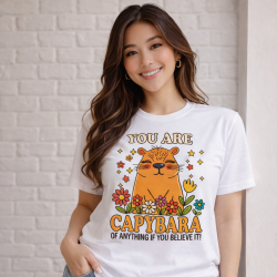 You Are Capabara of Anything! – Cute Capybara-Inspired Affirmation T-shirt