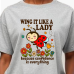 Wing It Like A Lady – Cute Ladybug Confidence T-Shirt