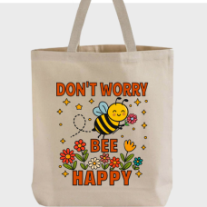 Don’t Worry, Bee Happy! Cute Bumble Bee Tote bag