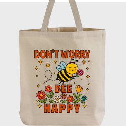 Don’t Worry, Bee Happy! Cute Bumble Bee Tote bag