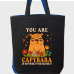 "You Are Capybara of Anything!" – Cute Affirmation Tote Bag Featuring a Capybara