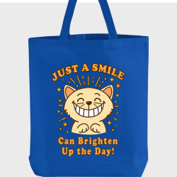 Just A Smile Can Brighten Up The Day – Smiling Cat Tote Bag