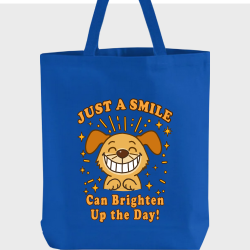 Just A Smile Can Brighten Up The Day Tote Bag - dog version