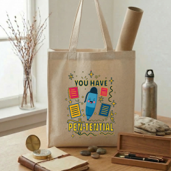 You Have Pen-Tential – Motivational Canvas Tote Bag
