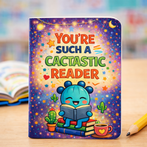 You’re Such a Cactastic Reader Pocket Notebook – Cute Cactus Journal for Kids & Students