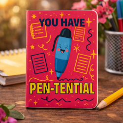 You Have Pen-tential Mini Notebook – Cute Pen Character, Pocket Size, Uplifting Message